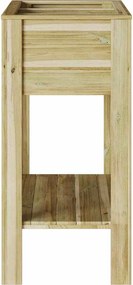 vidaXL Υψηλός Γλάστρα με ράφι Καφέ 85,5 x 46,5 x 96 εκ.