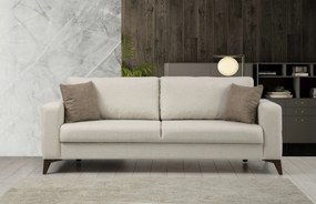 Stewehome Σετ καναπέδων 3+1 Berjer Μπεζ + Ανθρακί 217x90x43 cm