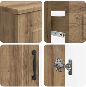 vidaXL Σετ ντουλαπιών μπάνιου 3 τεμαχίων UTRECHT Artisan Δρυς