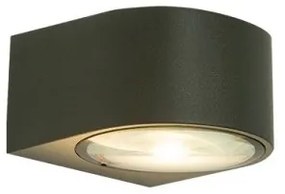 Απλίκα Φωτιστικό Τοίχου 2xLED 5W IP54 3000K Σκούρο Γκρι E316 Zambelis-E316-Ανθρακί E316