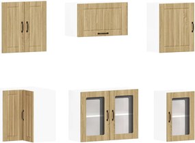 vidaXL Σετ Ντουλάπια Κουζίνας 11 τεμ. Lucca Sonoma Δρυς Επεξ. Ξύλο