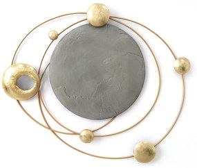 Διακοσμητικό Τοίχου ArteLibre Κύκλοι Μέταλλο 99.5x80x8cm-14710011