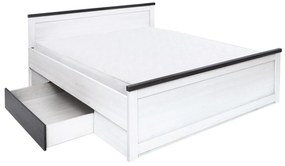 Κρεβάτι Boston R103, 160x200, Πλαστικοποιημένη μοριοσανίδα, 166x205.5x90.5cm