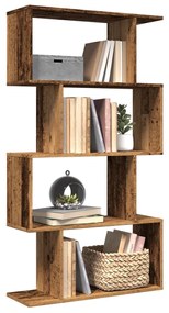 Βιβλιοθήκη/Διαχωριστικό Χώρου 4 Επ. 70x24x129 εκ. Επ. Ξύλο