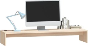 vidaXL Βάση Οθόνης 100 x 27 x 15 εκ. από Μασίφ Ξύλο Πεύκου