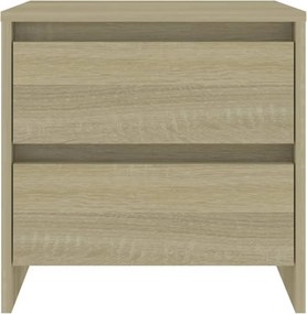 vidaXL Κομοδίνα 2 τεμ. Sonoma Δρυς 45x34,5x44,5 εκ. Επεξεργασμένο Ξύλο