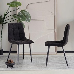 Καρέκλα Τραπεζαρίας (55x45x88) Spitishop Stol Black