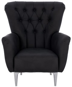 ΠΟΛΥΘΡΟΝΑ ΜΠΕΡΖΕΡΑ Τ. CHESTERFIELD ΣΕ ΧΡΩΜΑ ΜΑΥΡΟ HM9217.01 87x88x100 εκ.