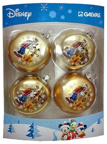 Σετ Μπάλες 4τμχ Mickey And Friends Gold Δ7,5εκ. Disney 93-3079