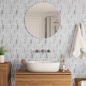 vidaXL Διακοσμητικά Αυτοκόλλητα 20 pcs Γκρι Μάρμαρο 30 x 30 x 0,8 εκ