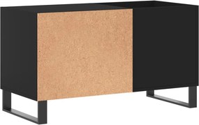 vidaXL Δισκοθήκη Μαύρη 85 x 38 x 48 εκ. από Επεξεργασμένο Ξύλο
