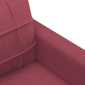 vidaXL Καναπές Διθέσιος Μπορντό 140 εκ. Υφασμάτινος