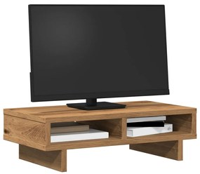 vidaXL Βάση Οθόνης Αρτισιανή Δρυς 50x27x15 εκ. από Επεξ. Ξύλο
