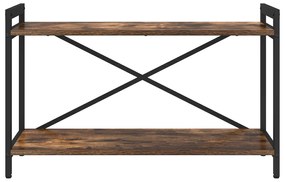 vidaXL Βιβλιοθήκη Καπνιστή δρυς 80 x 30 x 48.5 εκ Επεξεργασμένο ξύλο