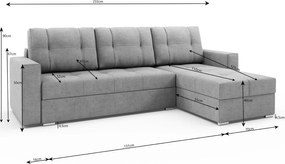 Γωνιακός καναπές Diam