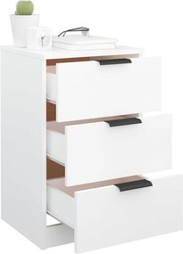 vidaXL Κομοδίνο Λευκό 40 x 36 x 65 εκ.