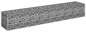vidaXL Συρματοκιβώτιο-Γλάστρα Υπερυψωμένη 180x30x30 εκ. Γαλβ. Χάλυβας