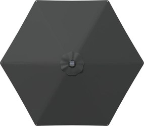 vidaXL Ομπρέλα Κήπου με LED Φώτα και Βάση 270 x 270 εκ Πολυεστέρας
