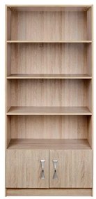 Βιβλιοθήκη Sonama-Ασημί 80x35x180εκ.