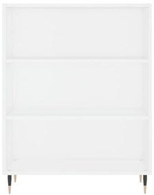 Βιβλιοθήκη Λευκή 69,5 x 32,5 x 90 εκ. από Επεξεργασμένο Ξύλο - Λευκό