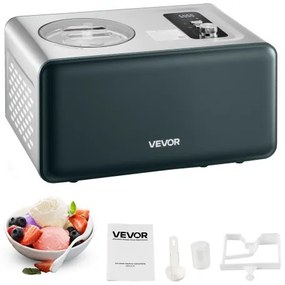 VEVOR 1.5 QT Automatic Ice Cream Maker with Built-in Compressor No Pre-freezing