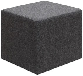 Σκαμπώ Linda Megapap υφασμάτινο χρώμα ανθρακί 40x40x40εκ.