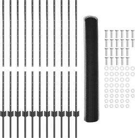vidaXL Συγκολλητός φράχτης από σύρμα 25 x 1,2 μ (Υ x Ύψος)
