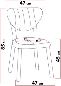 Extendable Dining Table &amp; Chairs Set (5 Pieces) Elma - Grey, Black Grey
Black