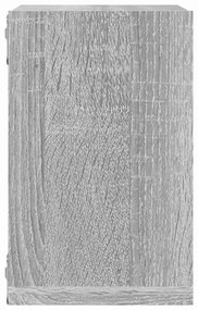 vidaXL Ράφια Τοίχου 2 pcs Γκρι 26 x 15 x 26 cm Επεξεργασμένο ξύλο