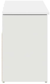 Πάγκος παπουτσιών vidaXL Λευκό 102x30,5x45 cm Κατασκευασμένο ξύλο