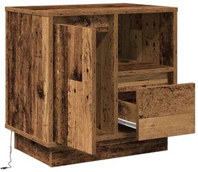 vidaXL Κομοδίνο 2 pcs Παλιό Ξύλο 50 x 34.5 x 50 εκ. Επεξεργασμένο ξύλο