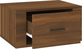 vidaXL Κομοδίνο Επιτοίχιο Καφέ Δρυς 50x36x25 εκ.