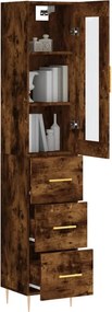 vidaXL Ντουλάπι Καπνιστή δρυς 34,5x34x180 εκ. από Επεξεργασμένο Ξύλο