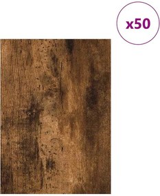 vidaXL Διακοσμητικά Πάνελ 50 τεμ. Καπνισμένο Ξύλο Δρυός