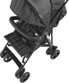 VEVOR Lightweight Stroller Compact Easy Fold Adjustable Backrest Black Storage