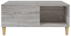 vidaXL Τραπεζάκι Σαλονιού Γκρι Sonoma 80x80x36,5εκ. Επεξεργασμένο Ξύλο