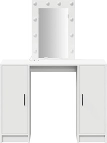 vidaXL Τραπέζι περιποίησης Λευκό 102 x 33 x 135 εκ Επεξεργασμένο Ξύλο