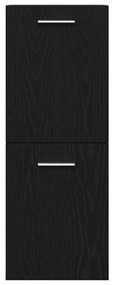 vidaXL Σειρά επίπλων μπάνιου 3 pcs Μαύρη Οξυά 90 x 38.5 x 46 cm