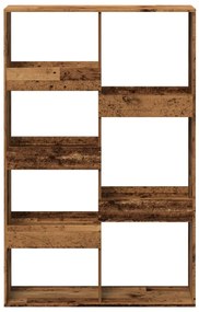 Βιβλιοθήκη Όψη Παλαιού Ξύλου 100x33x155,5 εκ. ΕπΞύλο Ξύλο - Καφέ