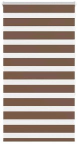 vidaXL Ζέβρα τυφλή Καφέ Πλάτος υφάσματος 85,9 εκ. Πολυεστέρας