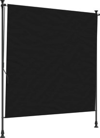 vidaXL Εξωτερικό ρολό Μαύρο 150 x 270 cm