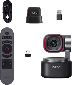 Κάμερα web OBSBOT Tiny 3 Lite με τηλεχειριστήριο και μικρόφωνο