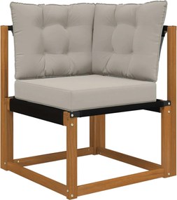 vidaXL Μαξιλάρι Καναπέ Εξωτερικού Χώρου 3 pcs Γκρι Πολυεστέρας