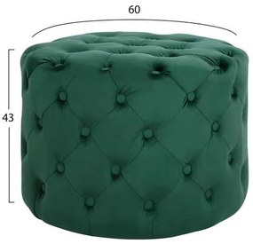 ΣΚΑΜΠΟ KASSIE ΚΥΠΑΡΙΣΣΙ ΒΕΛΟΥΔΟ ΤΥΠΟΥ CHESTERFIELD HM8406.03 Φ60x43Υ εκ.