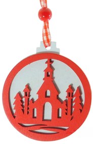 χριστουγεννιάτικο Στολίδι Ξύλινο 7cm 50437c