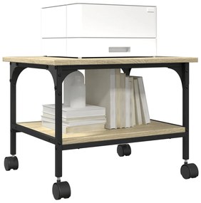 vidaXL Βάση Εκτυπωτή 2 Επιπέδων Sonoma Δρυς 50x40x38 εκ Επεξ. Ξύλο