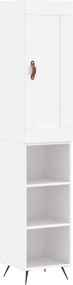 vidaXL Ντουλάπι Λευκό 34,5 x 34 x 180 εκ. από Επεξεργασμένο Ξύλο