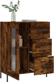 vidaXL Ντουλάπι Καπνιστή Δρυς 69,5 x 34 x 90 εκ. Επεξεργασμένο Ξύλο