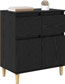 vidaXL Πλαϊνό γραφείο Μαύρη Οξυά 60 x 35 x 70 cm Επεξεργασμένο ξύλο