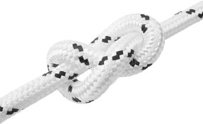 VidaXL Σχοινί Boat 2.5 mm 50 m Λευκό Πολυεστέρας